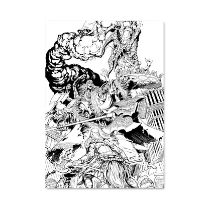 Poster Avengers en Couleurs