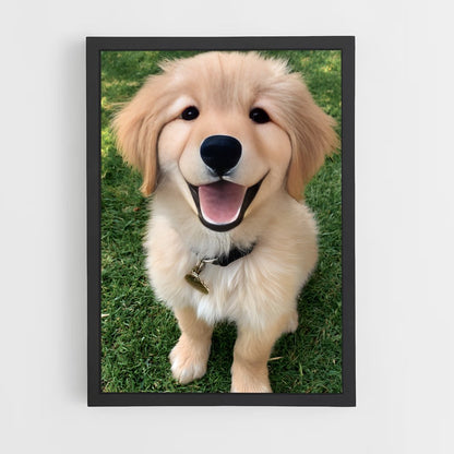 ap-golden retriever-1 cadre Noir