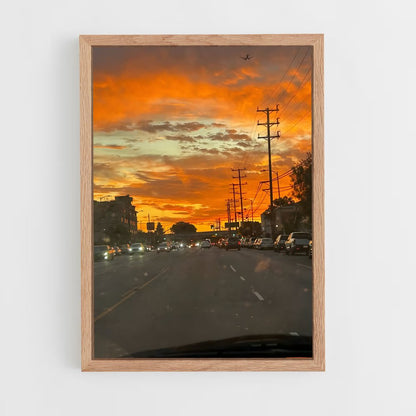 ap-golden sunset-14 cadre Bois clair