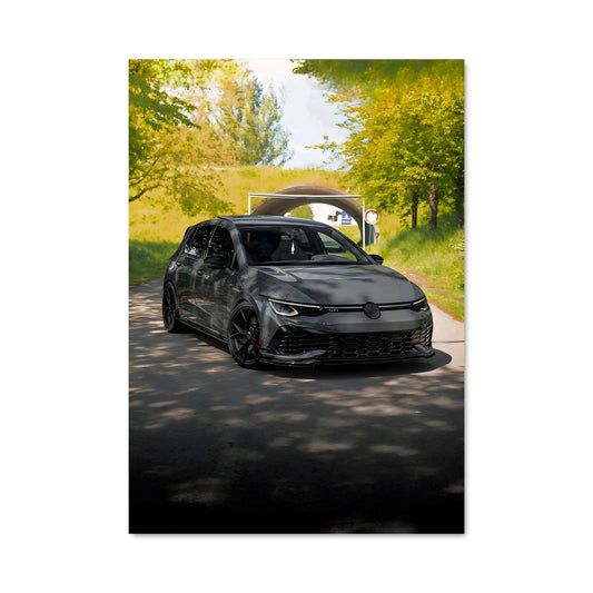Poster Golf GTI Noir