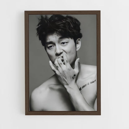 ap-gong yoo-3 cadre Bois foncé