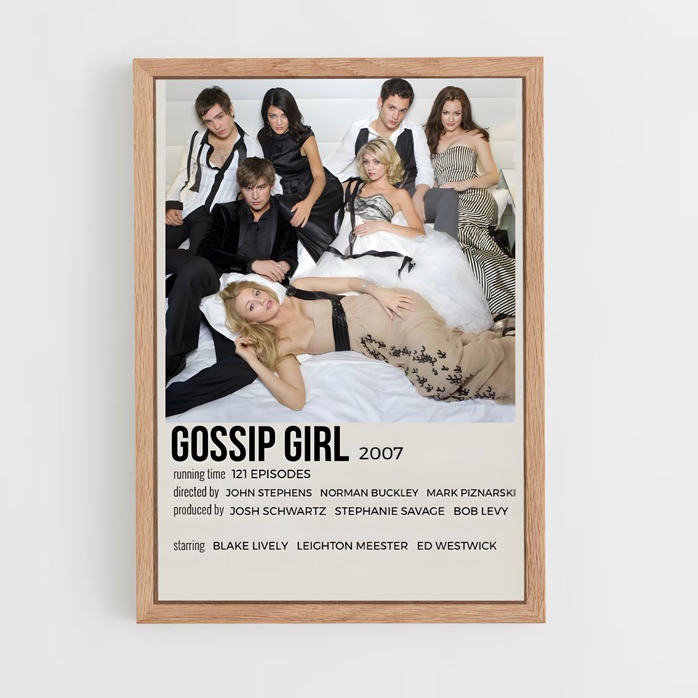 ap-gossip girl-1 cadre Bois clair