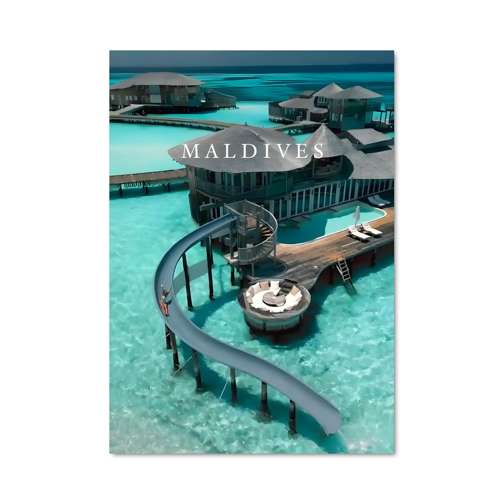Poster Paradis Maldivien