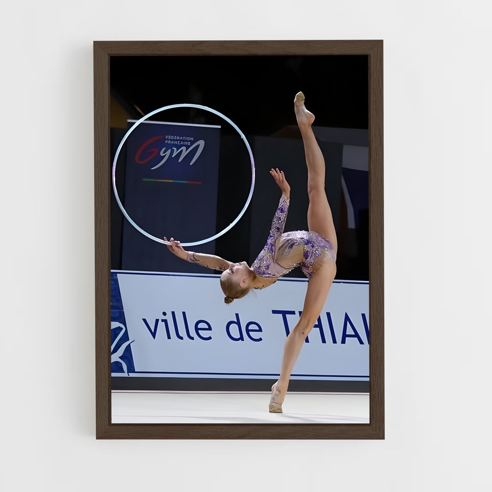 ap-grand prix series gymnastics-2 cadre Bois foncé
