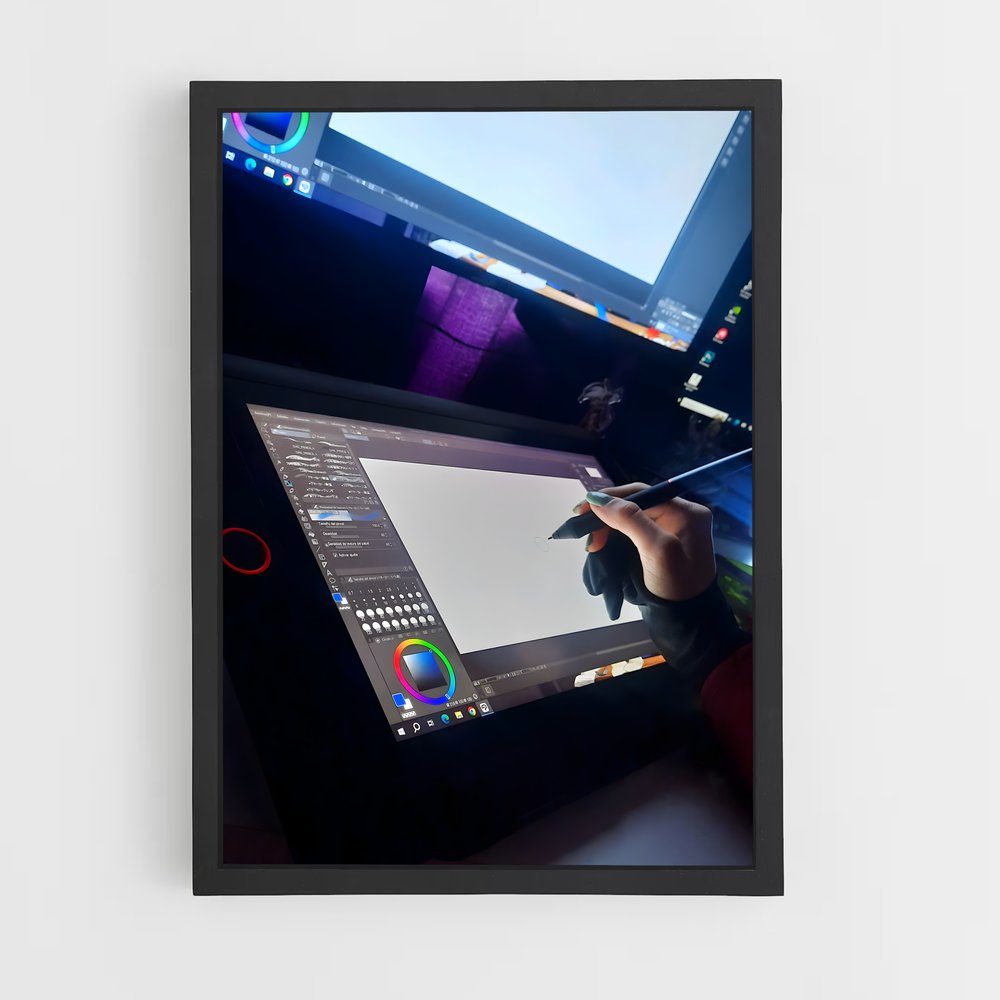 ap-graphic designer-1 cadre Noir