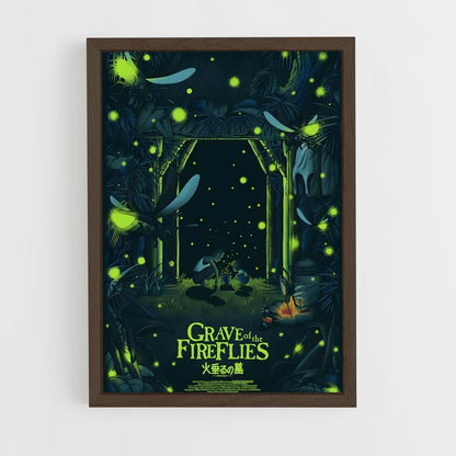 ap-grave of the fireflies-8 cadre Bois foncé