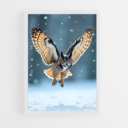 ap-great horned owl-4 cadre Blanc