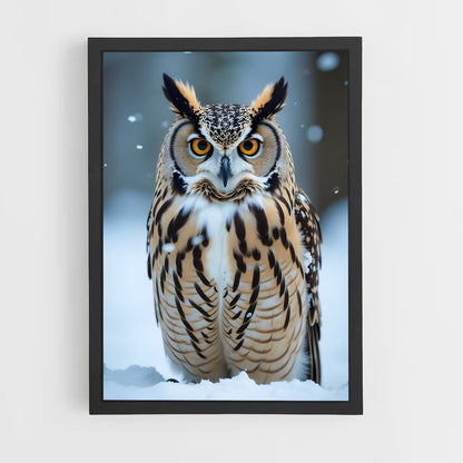 ap-great horned owl-7 cadre Noir