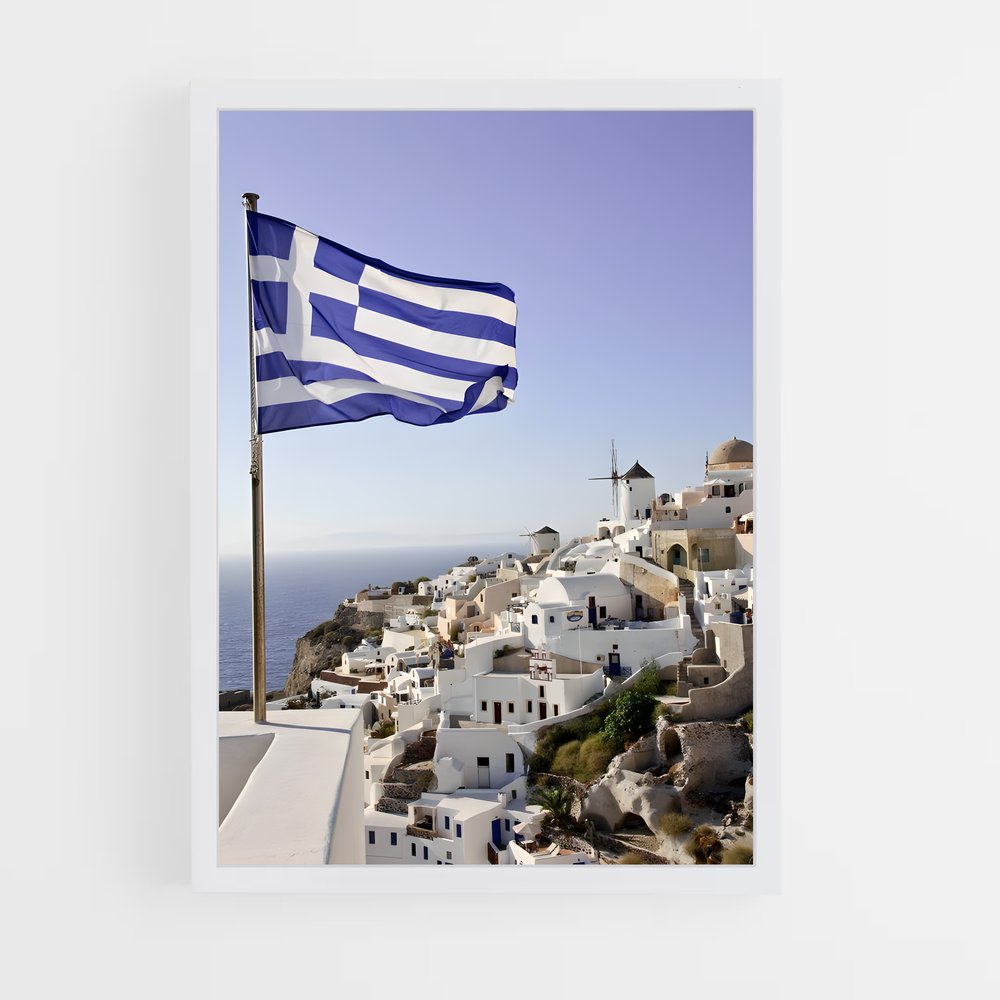ap-greece flag-1 cadre Blanc