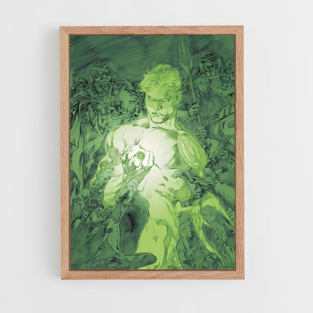 ap-green lantern-10 cadre Bois clair