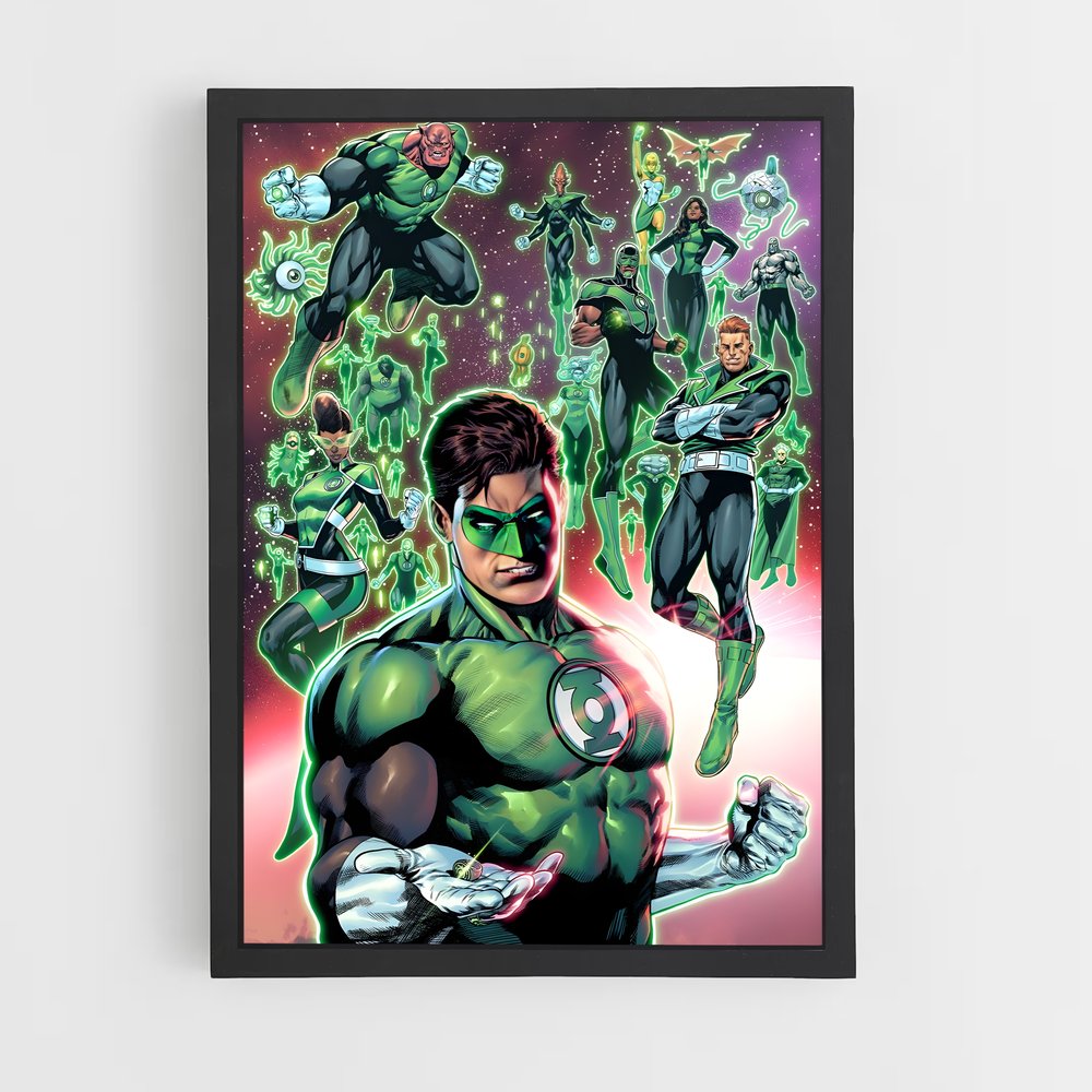 ap-green lantern-2 cadre Noir