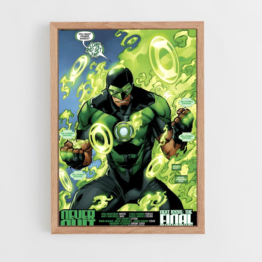 ap-green lantern-6 cadre Bois clair