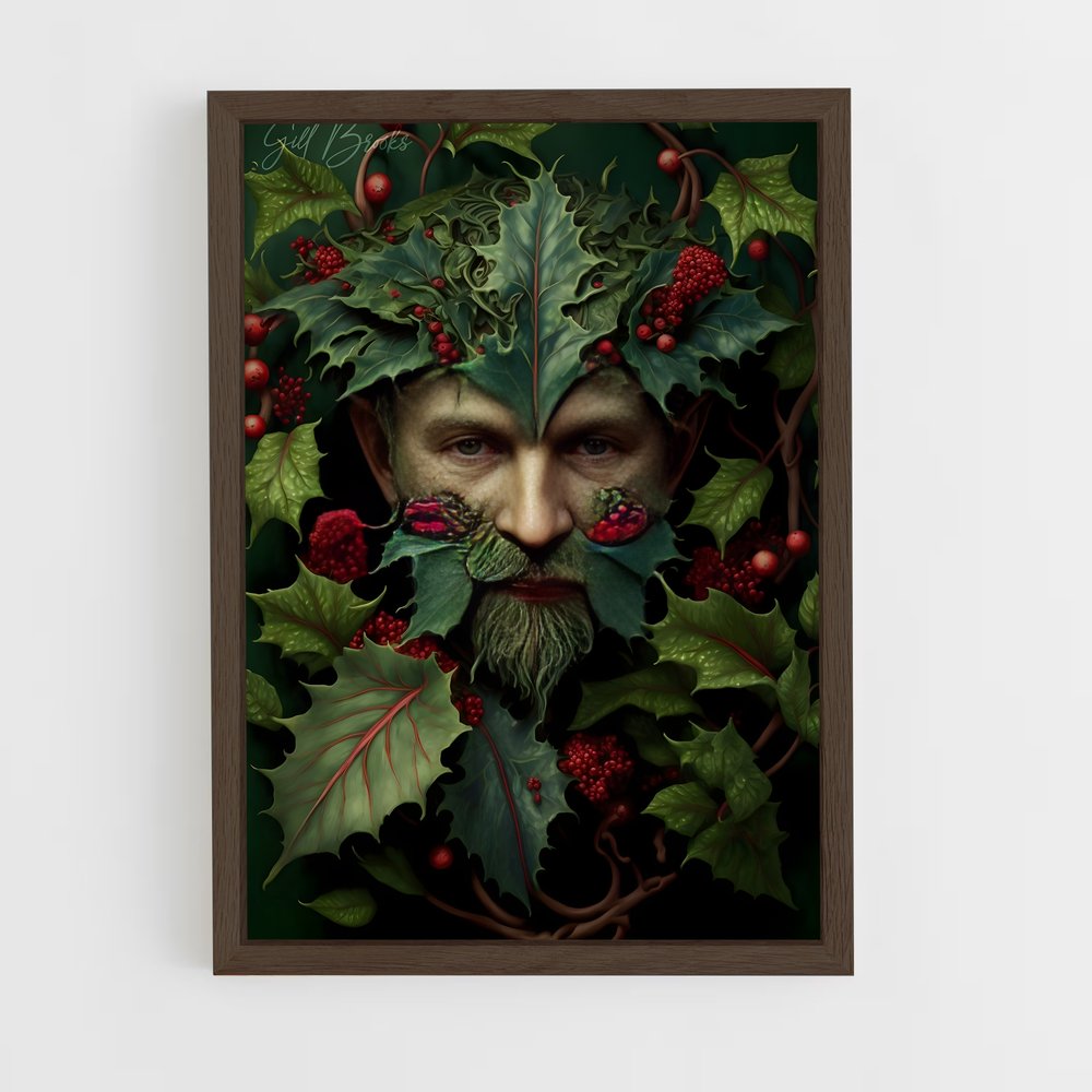 ap-green man-1 cadre Bois foncé