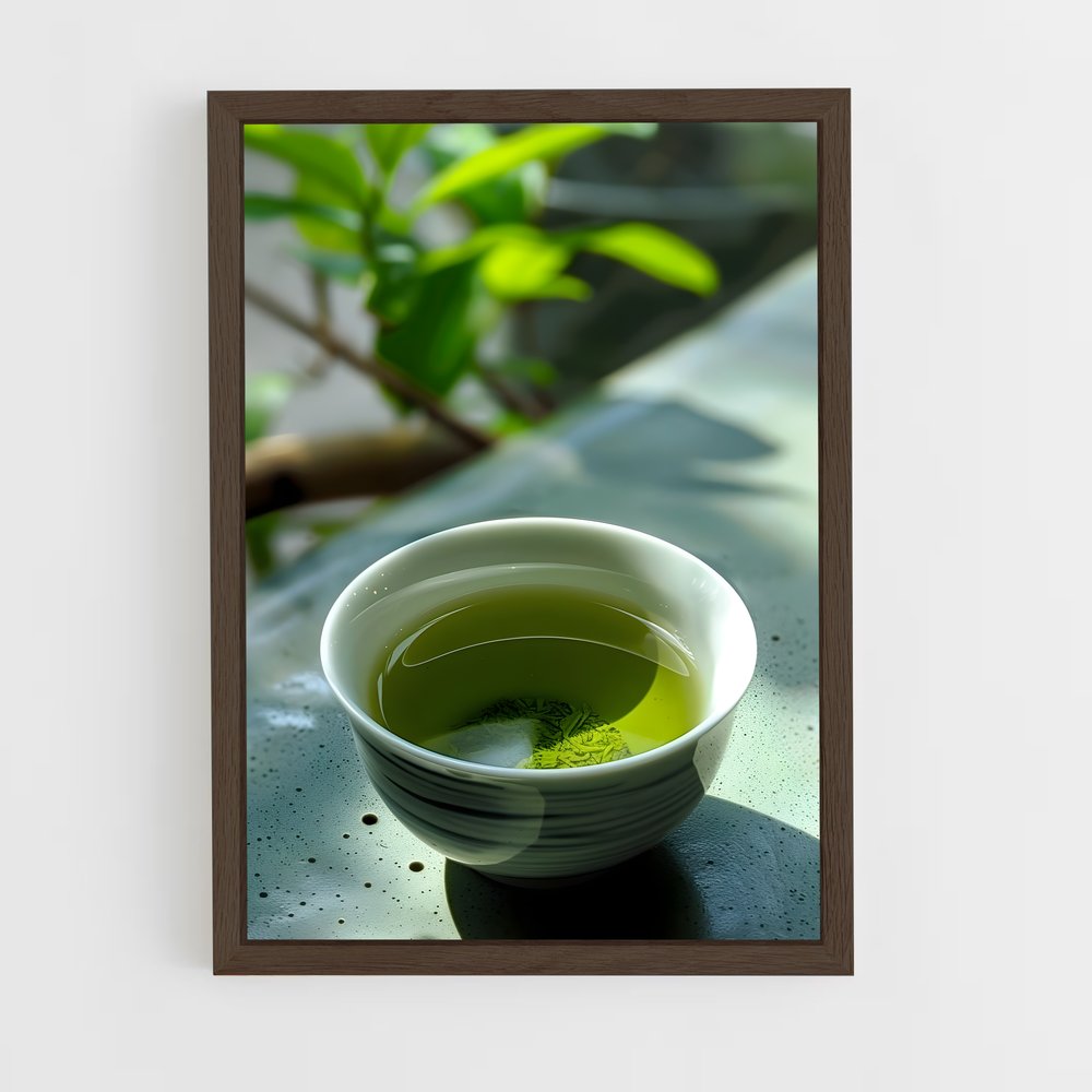 ap-green tea-2 cadre Bois foncé