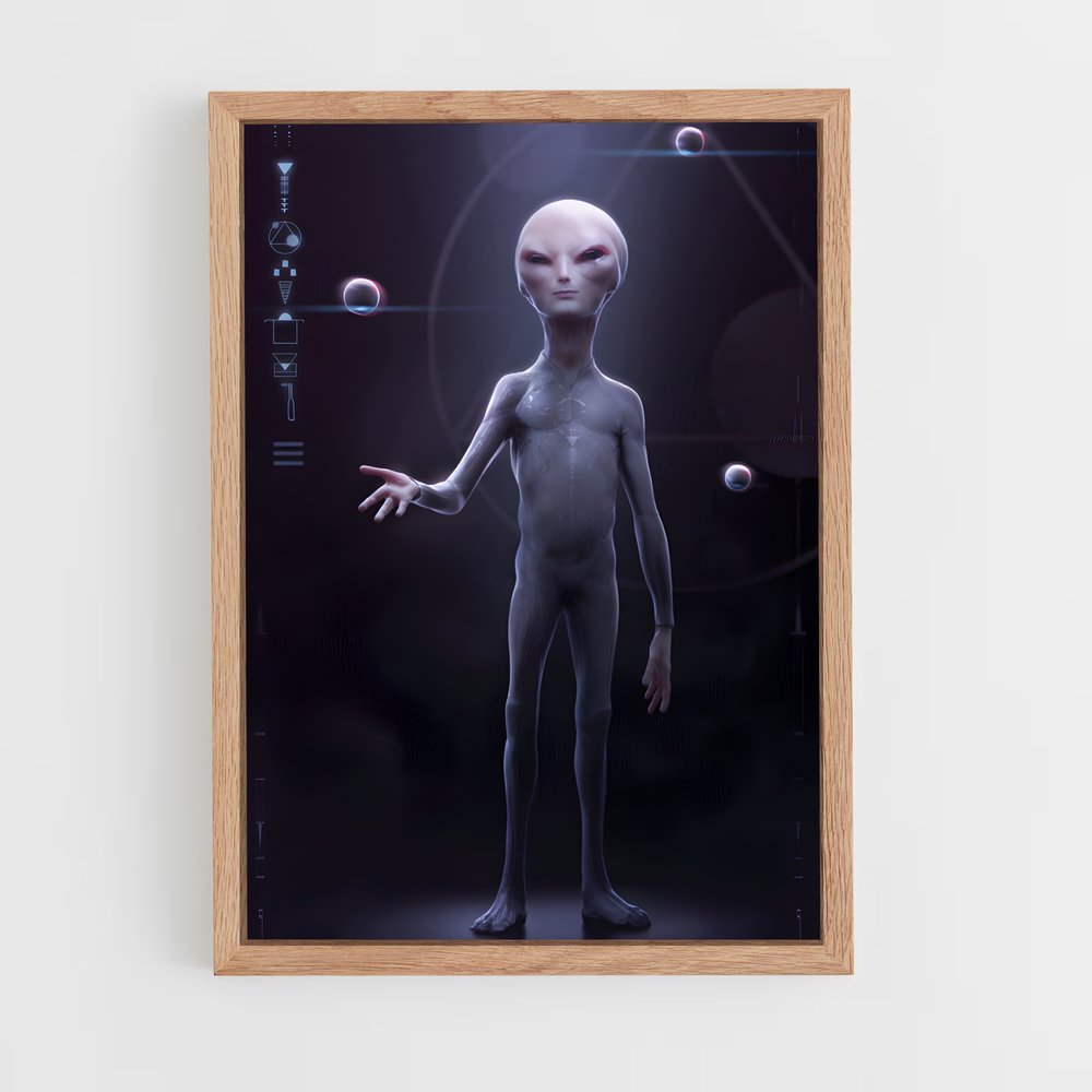 ap-grey alien-8 cadre Bois clair