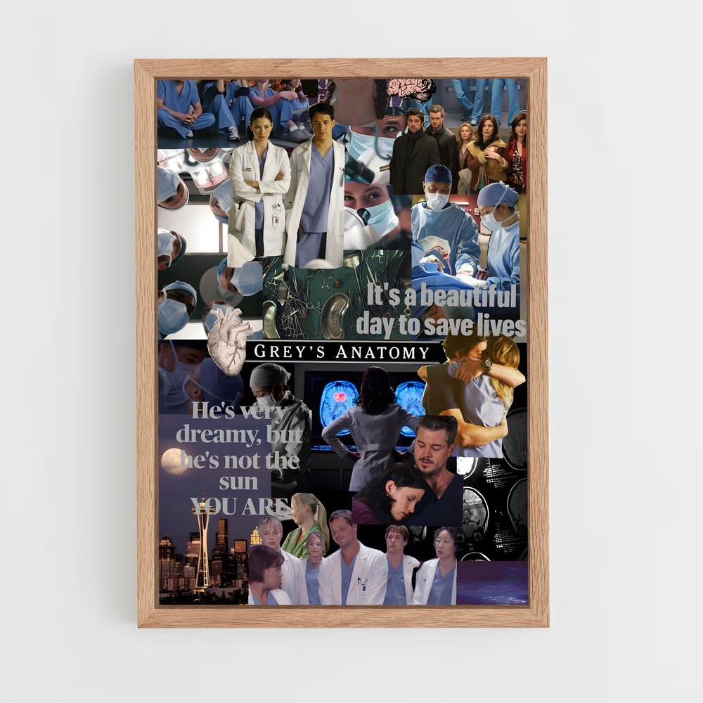 ap-greys anatomy-4 cadre Bois clair