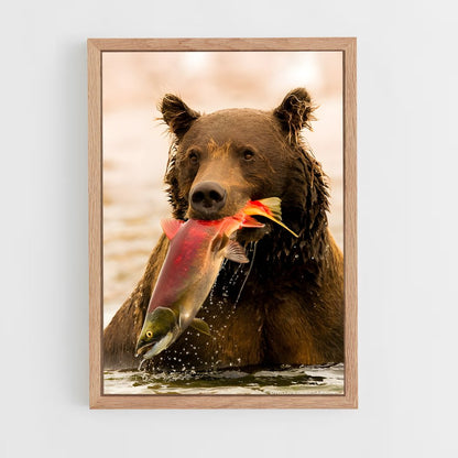 ap-grizzly bear-2 cadre Bois clair