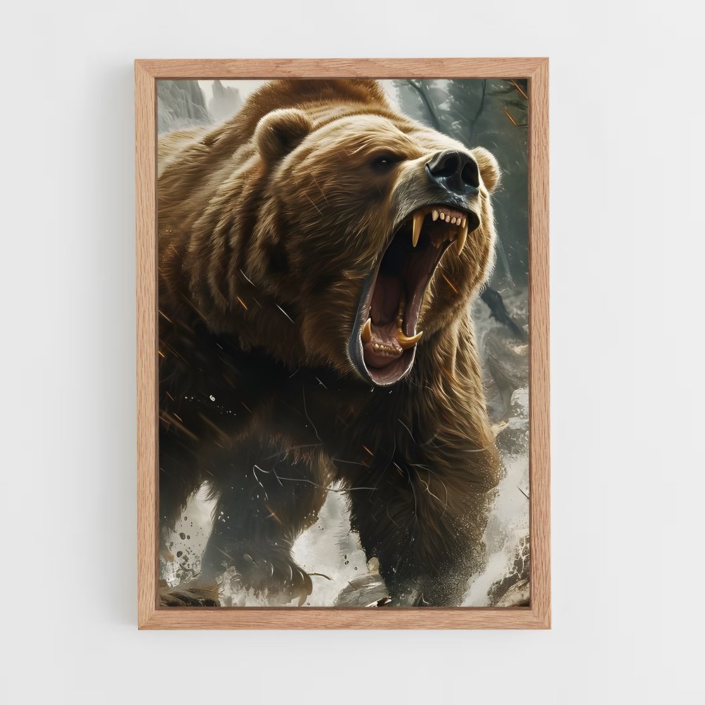 ap-grizzly bear-7 cadre Bois clair