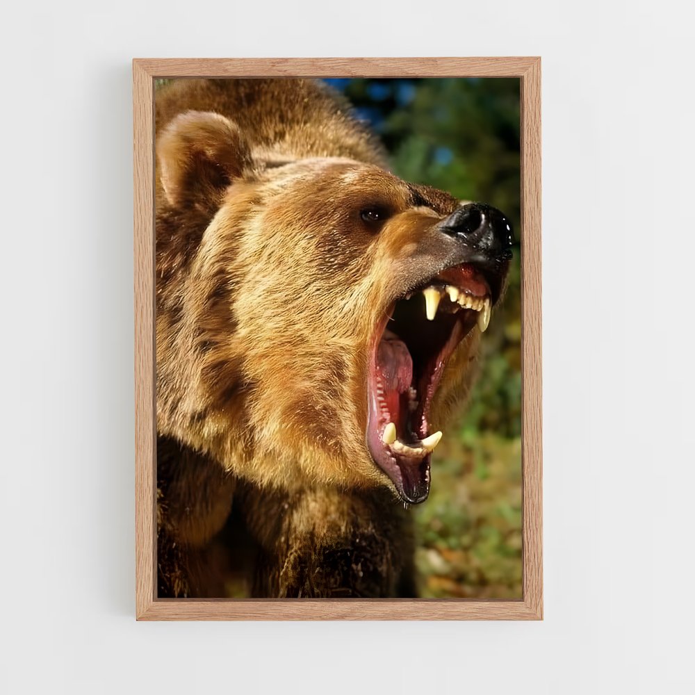 ap-grizzly bear-8 cadre Bois clair