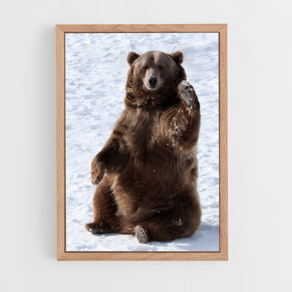 ap-grizzly bear-9 cadre Bois clair