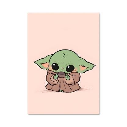 Poster Baby Yoda Vibes