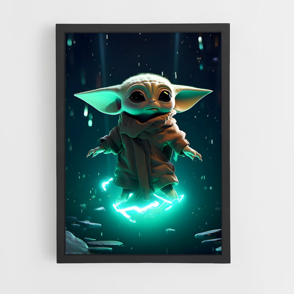 ap-grogu baby yoda-1 cadre Noir