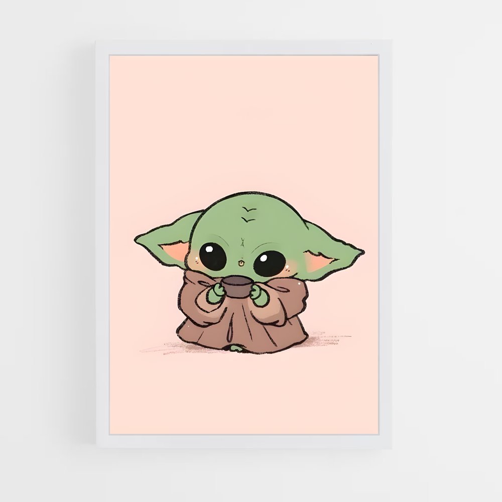 ap-grogu baby yoda-2 cadre Blanc