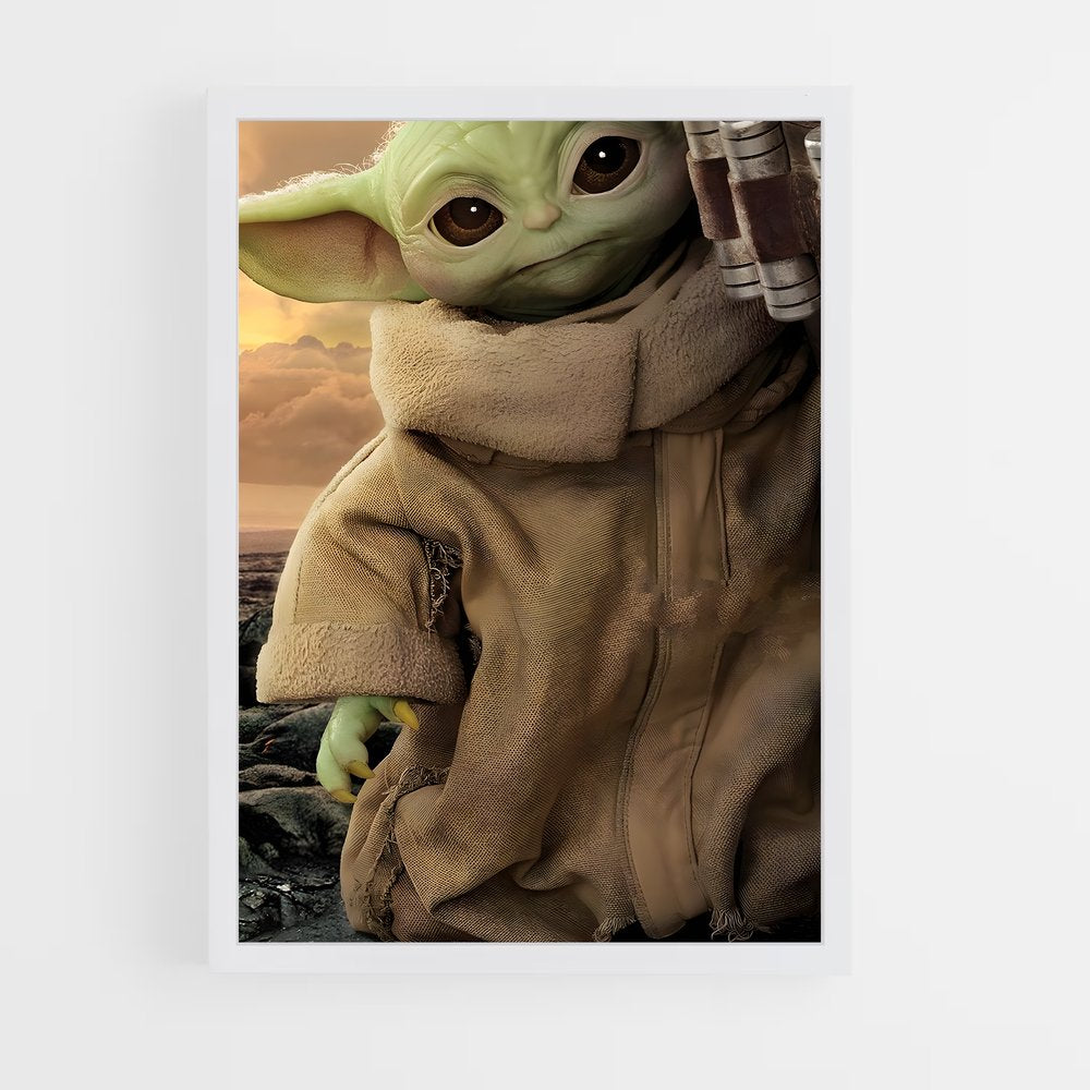 ap-grogu baby yoda-3 cadre Blanc