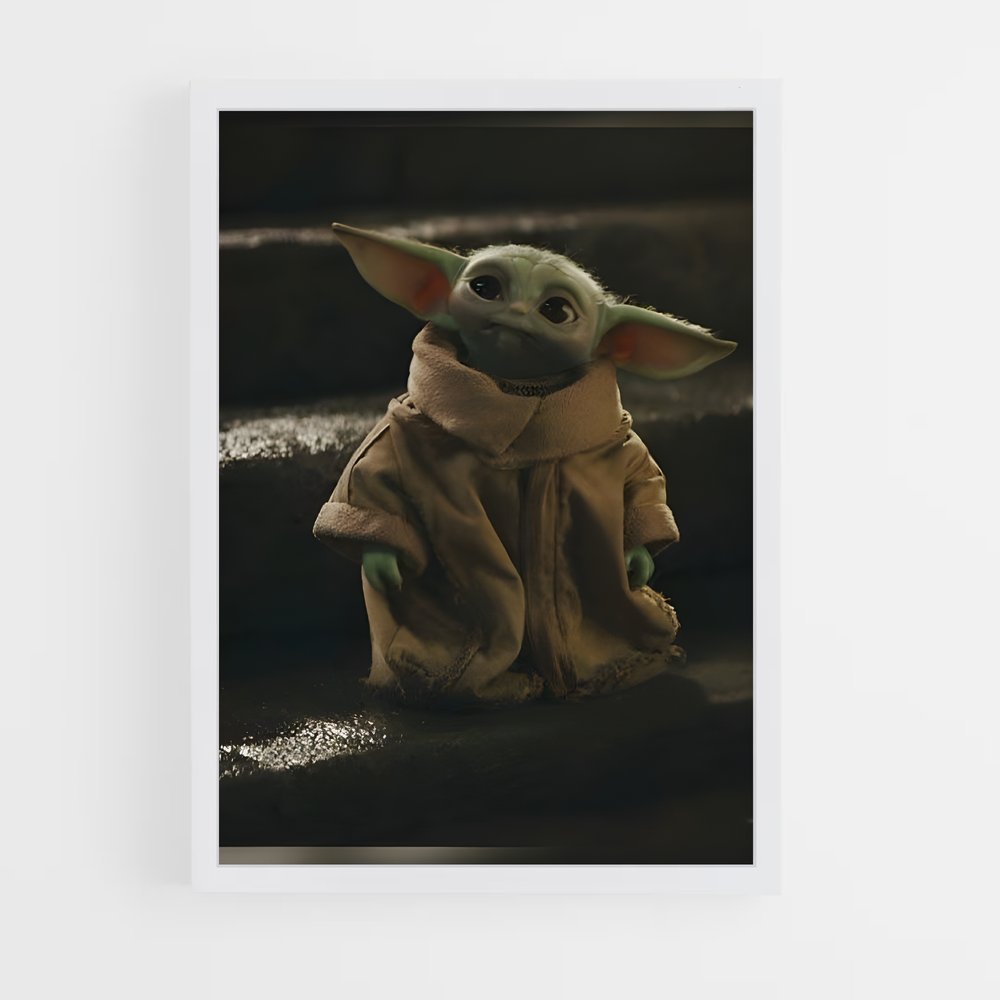 ap-grogu baby yoda-4 cadre Blanc