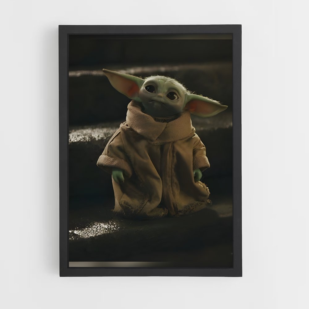 ap-grogu baby yoda-4 cadre Noir
