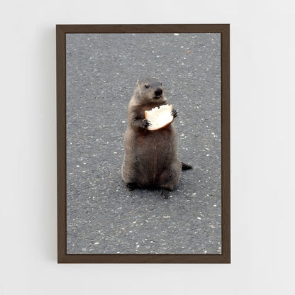 ap-groundhog-6 cadre Bois foncé