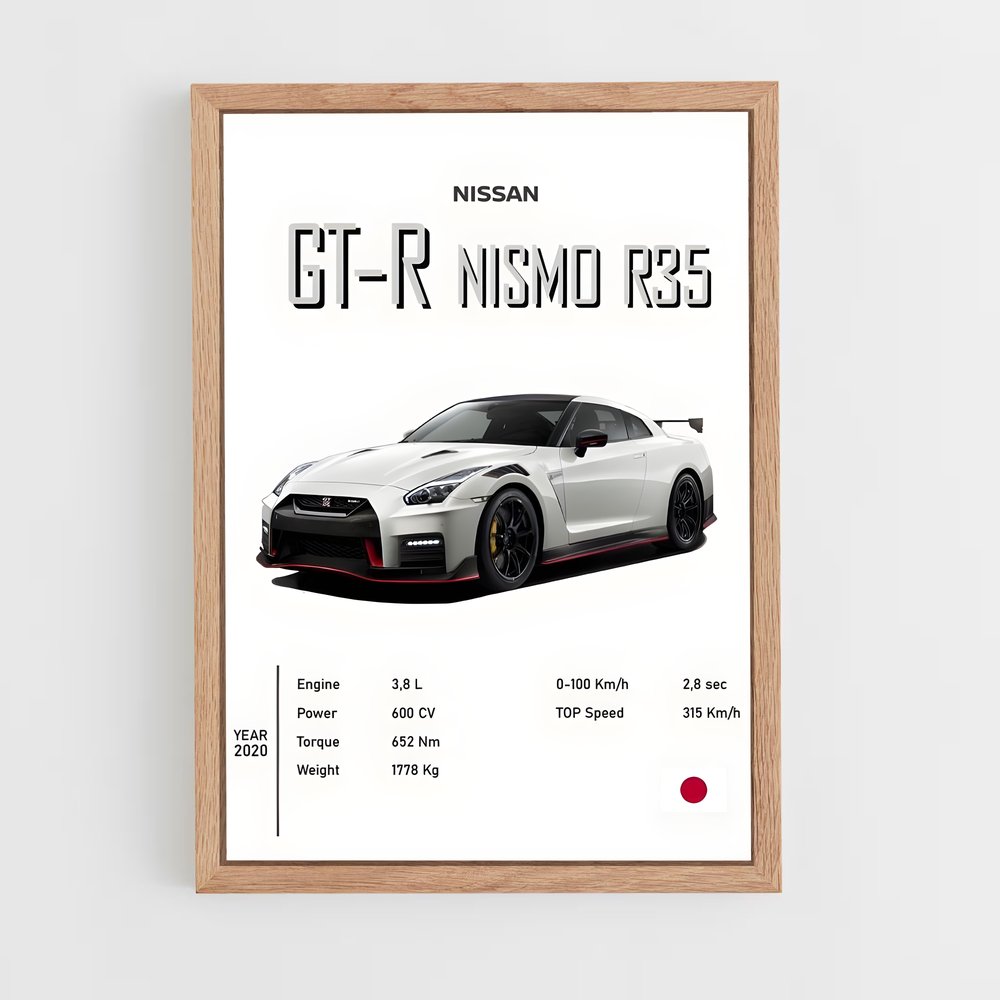 ap-gt-r nismo-8 cadre Bois clair