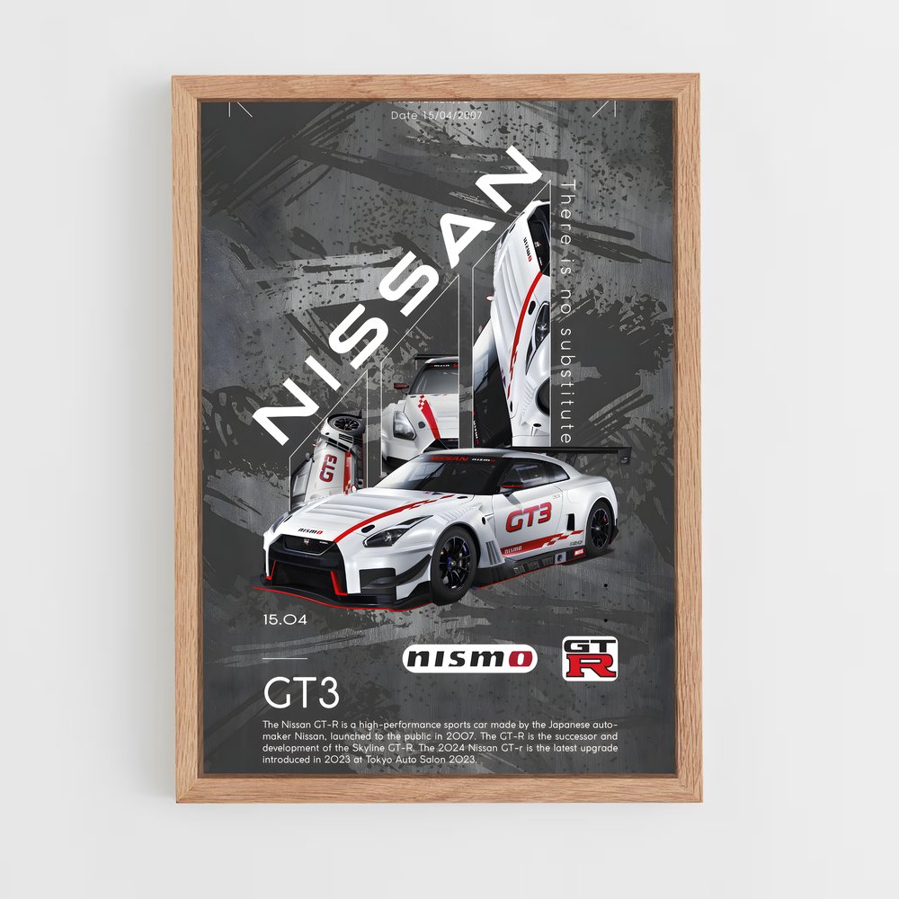 ap-gt-r nismo-9 cadre Bois clair