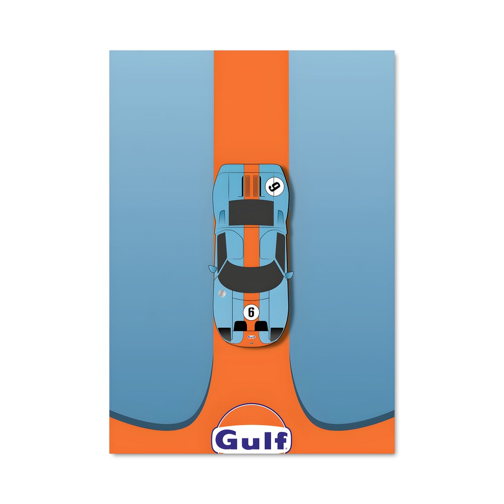 Poster Gt40 Victory Lap