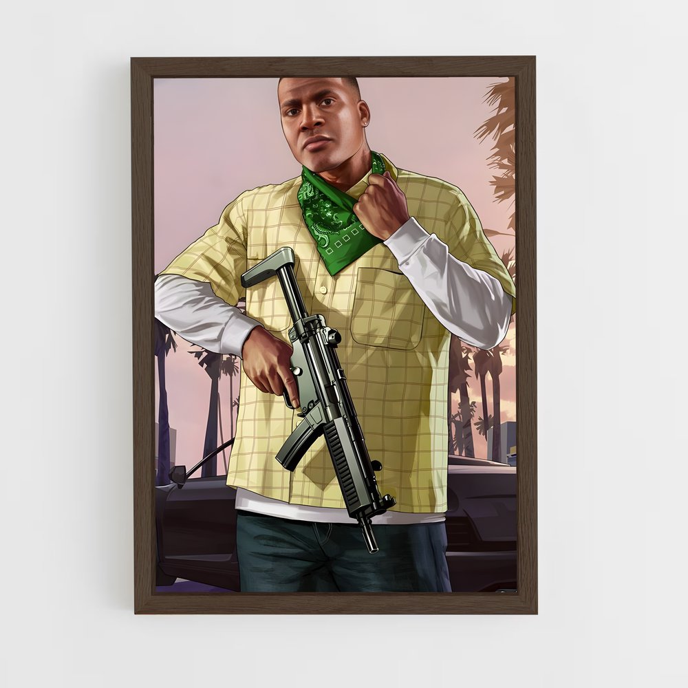 ap-gta v-11 cadre Bois foncé