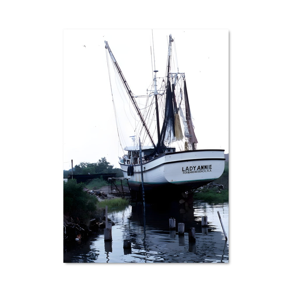 Poster Bateaux de Crevettes Gulf