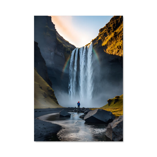 Poster Gullfoss waterfall 90810