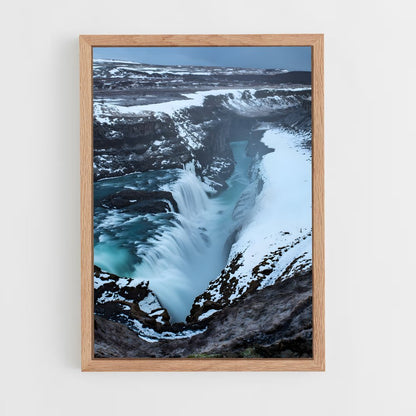 ap-gullfoss waterfall-1 cadre Bois clair