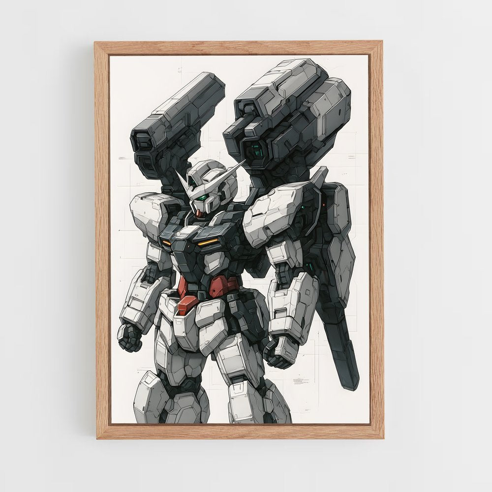 ap-gundam-6 cadre Bois clair