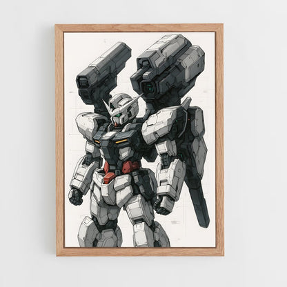 ap-gundam-6 cadre Bois clair