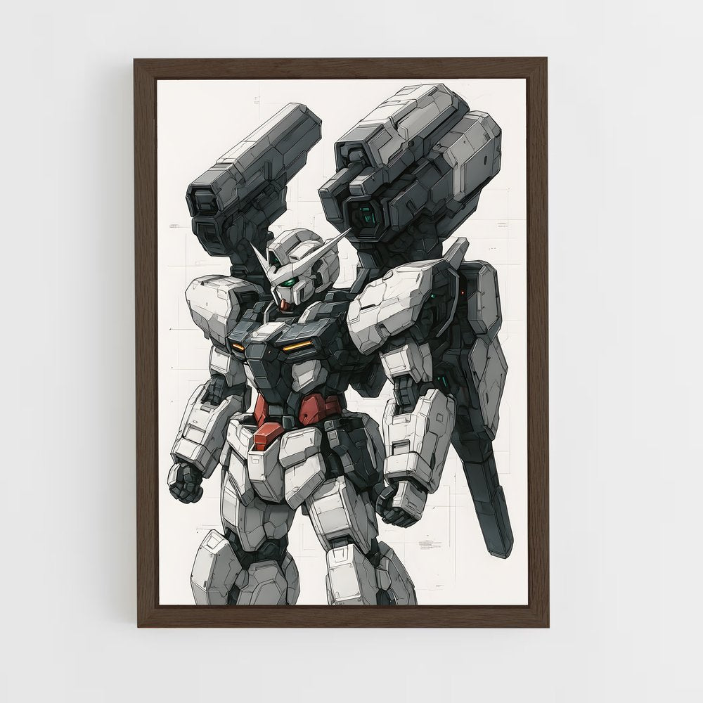 ap-gundam-6 cadre Bois foncé