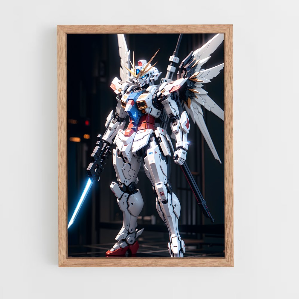 ap-gundam-7 cadre Bois clair