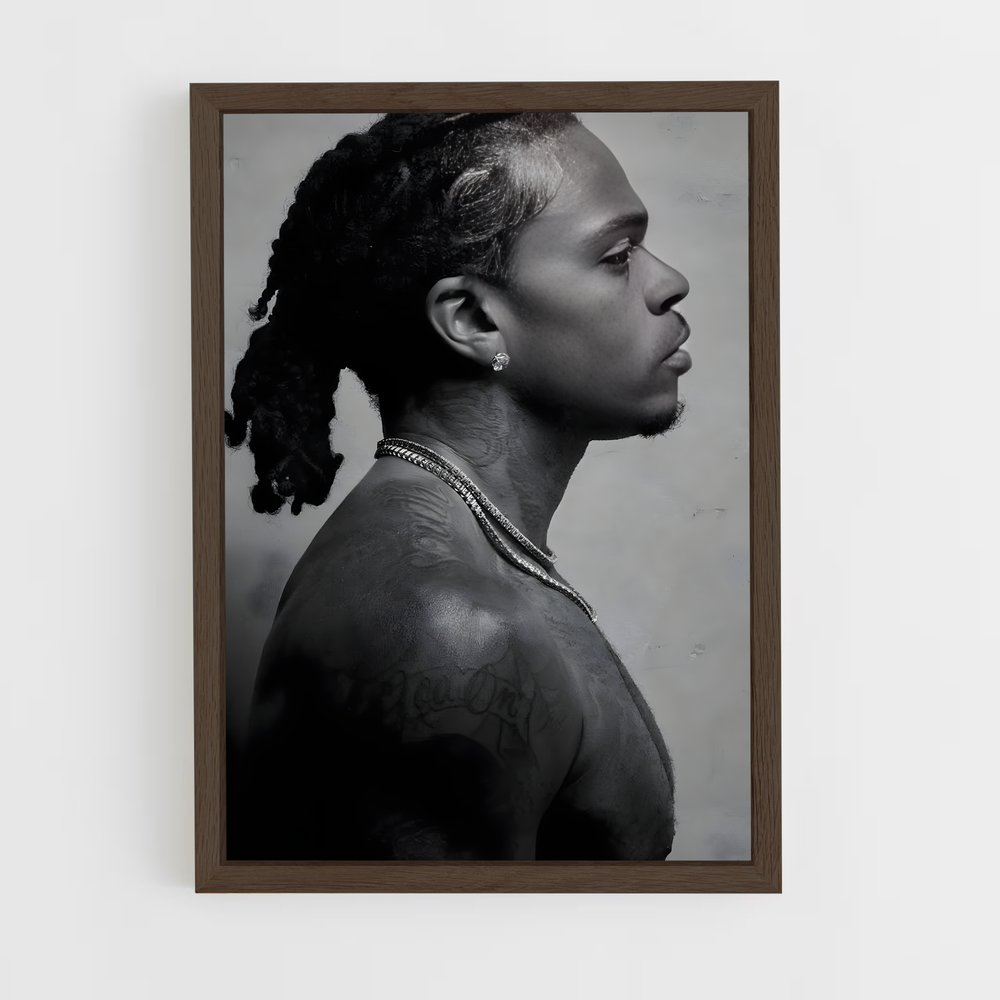 ap-gunna-1 cadre Bois foncé