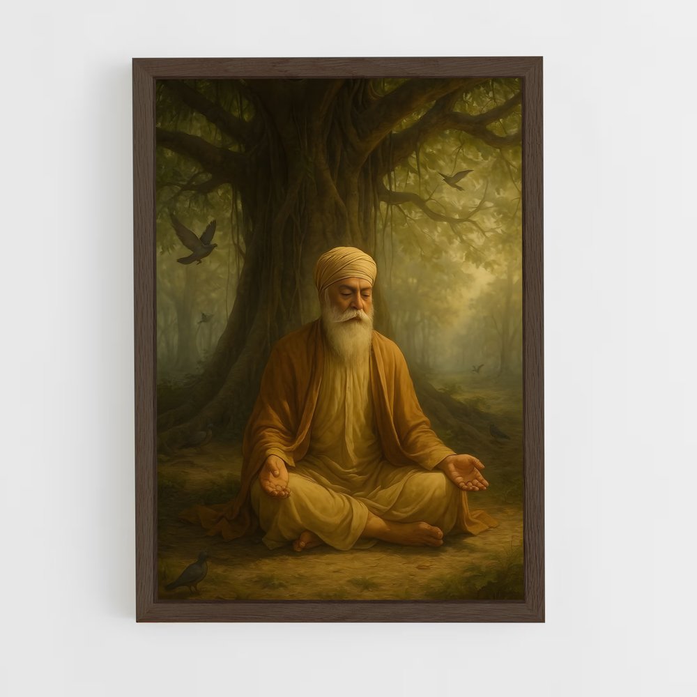 ap-guru nanak-3 cadre Bois foncé