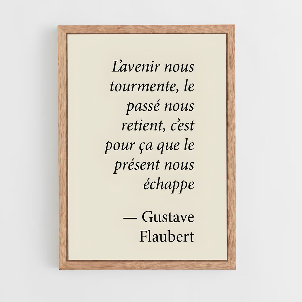 ap-gustave flaubert-1 cadre Bois clair