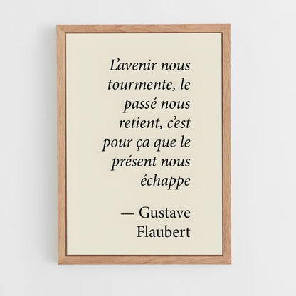 ap-gustave flaubert-1 cadre Bois clair