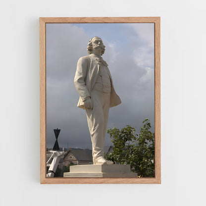 ap-gustave flaubert-7 cadre Bois clair