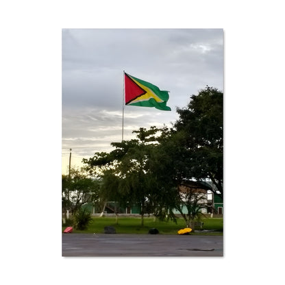 Poster Drapeau Guyanais