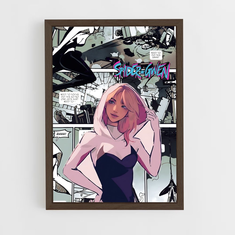 ap-gwen stacy-1 cadre Bois foncé
