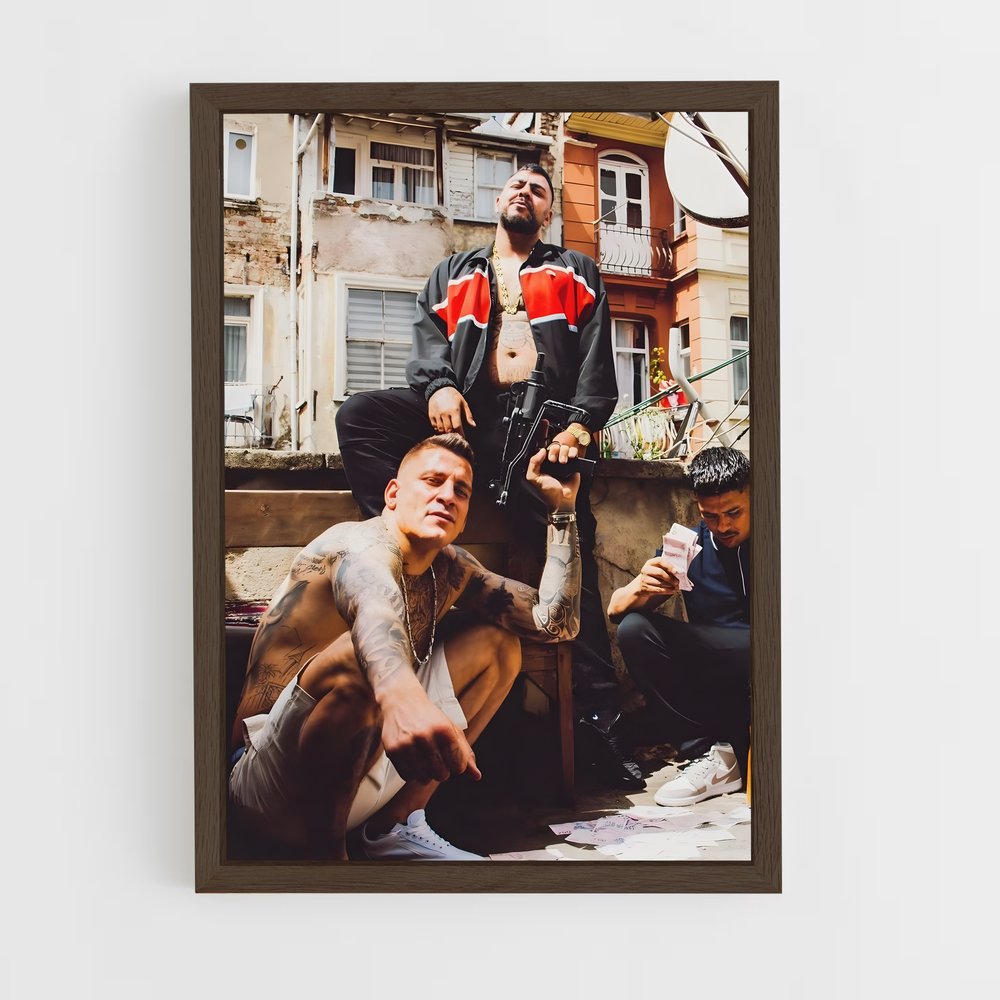 ap-gzuz-10 cadre Bois foncé